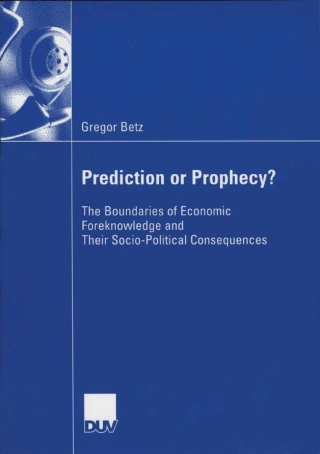 Cover image: Prediction or Prophecy? 9783835002234