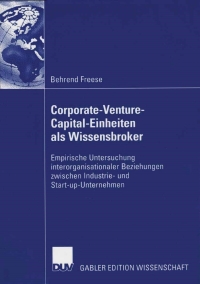 Omslagafbeelding: Corporate-Venture-Capital-Einheiten als Wissensbroker 9783835002487