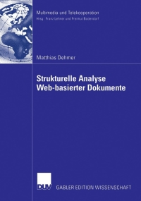 Cover image: Strukturelle Analyse Web-basierter Dokumente 9783835003088