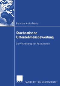 Imagen de portada: Stochastische Unternehmensbewertung 9783835003361