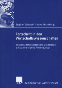 Cover image: Fortschritt in den Wirtschaftswissenschaften 1st edition 9783835003491