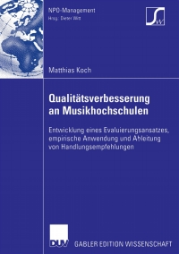 Imagen de portada: Qualitätsverbesserung an Musikhochschulen 9783835003507