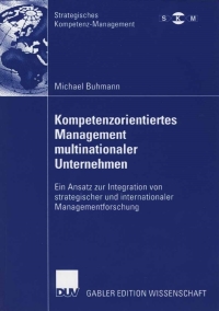 Cover image: Kompetenzorientiertes Management multinationaler Unternehmen 9783835003613