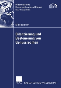 Cover image: Bilanzierung und Besteuerung von Genussrechten 9783835004054