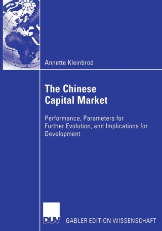 Omslagafbeelding: The Chinese Capital Market 9783835004153
