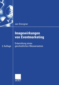 Immagine di copertina: Imagewirkungen von Eventmarketing 2nd edition 9783835004184