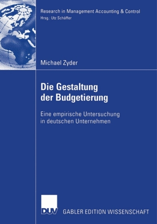 Cover image: Die Gestaltung der Budgetierung 9783835004306