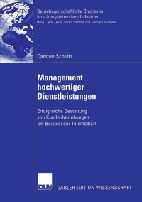 Cover image: Management hochwertiger Dienstleistungen 9783835004405