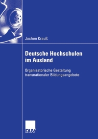 Cover image: Deutsche Hochschulen im Ausland 9783835004481