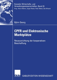 Omslagafbeelding: CPFR und Elektronische Marktplätze 9783835004573