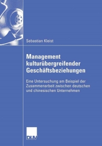 Cover image: Management kulturübergreifender Geschäftsbeziehungen 9783835004627