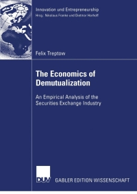 Cover image: The Economics of Demutualization 9783835004696