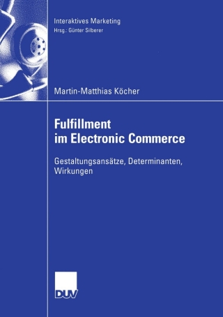 Cover image: Fulfillment im Electronic Commerce 9783835004849