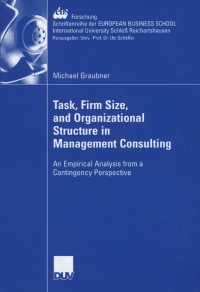 Cover image: Task, Firm Size, and 0rganizational Structure in Management Consulting 9783835004962