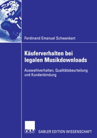 Imagen de portada: Käuferverhalten bei legalen Musikdownloads 9783835005082