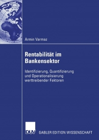 Cover image: Rentabilität im Bankensektor 9783835005235