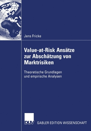 Cover image: Value-at-Risk Ansätze zur Abschätzung von Marktrisiken 9783835005501