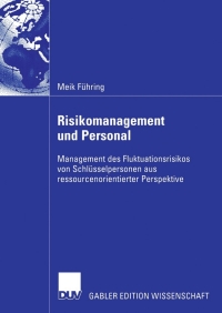 Cover image: Risikomanagement und Personal 9783835005556