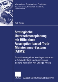 Cover image: Strategische Unternehmensplanung mit Hilfe eines Assumption-based-Truth-Maintenance-Systems (ATMS) 9783835005594