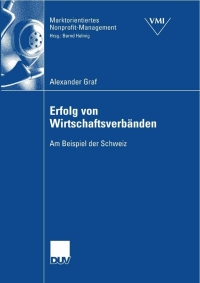 Cover image: Erfolg von Wirtschaftsverbänden 9783835005914