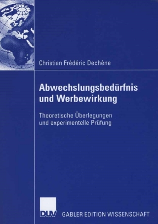 Cover image: Abwechslungsbedürfnis und Werbewirkung 9783835005938