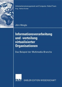 Cover image: Informationsverarbeitung und -verteilung virtualisierter Organisationen 9783835006065