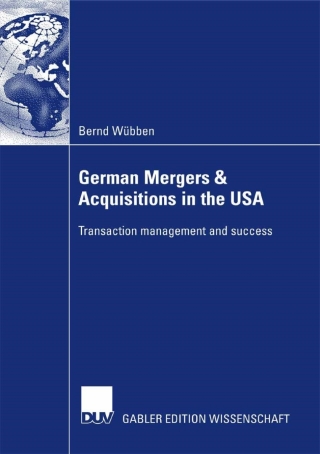 Titelbild: German Mergers & Acquisitions in the USA 9783835006249