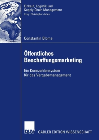 表紙画像: Öffentliches Beschaffungsmarketing 9783835006256