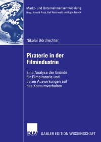Cover image: Piraterie in der Filmindustrie 9783835006294