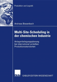 Cover image: Multi-Site-Scheduling in der chemischen Industrie 9783835006416