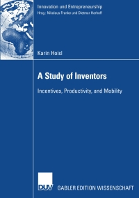 Cover image: A Study of Inventors 9783835006508