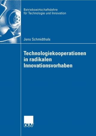 Imagen de portada: Technologiekooperationen in radikalen Innovationsvorhaben 9783835006881