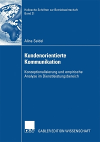 Cover image: Kundenorientierte Kommunikation 9783835007031