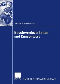 Cover image: Beschwerdeverhalten und Kundenwert 9783835007277