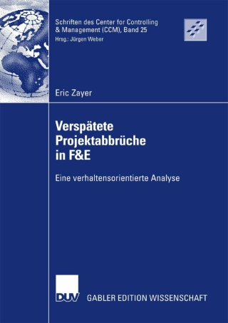 Cover image: Verspätete Projektabbrüche in F&E 9783835007284