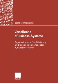 Immagine di copertina: Verteilende eBusiness-Systeme 9783835007482