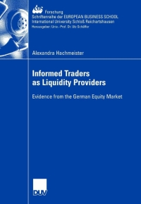Titelbild: Informed Traders as Liquidity Providers 9783835007550
