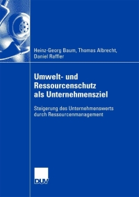 Titelbild: Umwelt- und Ressourcenschutz als Unternehmensziel 9783835007604