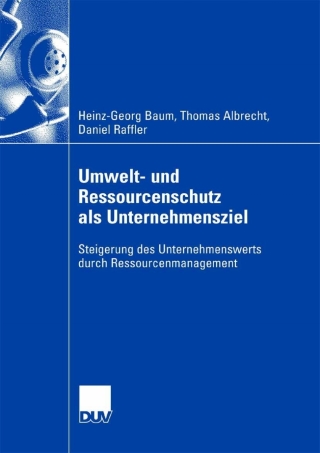 Imagen de portada: Umwelt- und Ressourcenschutz als Unternehmensziel 9783835007604