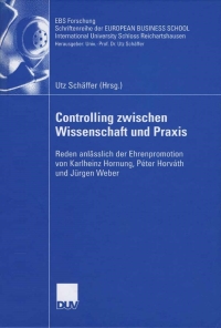 Imagen de portada: Controlling zwischen Wissenschaft und Praxis 1st edition 9783835007710