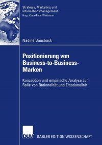 Cover image: Positionierung von Business-to-Business-Marken 9783835008205