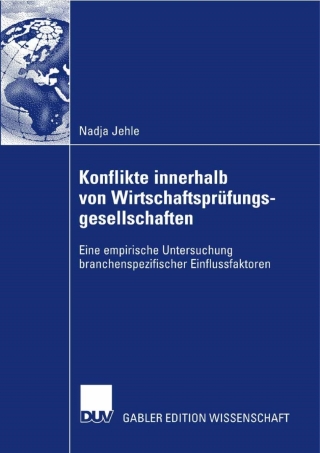 Cover image: Konflikte innerhalb von Wirtschaftsprüfungsgesellschaften 9783835008229