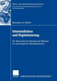 Imagen de portada: Intermediation und Digitalisierung 9783835008281