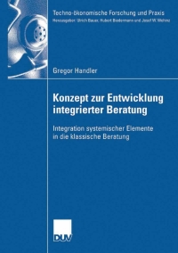 Omslagafbeelding: Konzept zur Entwicklung integrierter Beratung 9783835008519