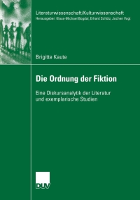 Titelbild: Die Ordnung der Fiktion 9783835060128