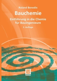 表紙画像: Bauchemie 3rd edition 9783519202264
