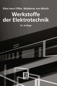 Imagen de portada: Werkstoffe der Elektrotechnik 10th edition 9783835100527