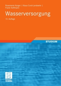 Cover image: Wasserversorgung 13th edition 9783835102132