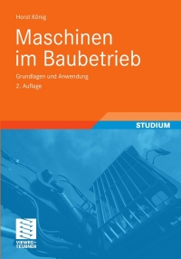 Cover image: Maschinen im Baubetrieb 2nd edition 9783835102507