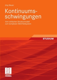 Cover image: Kontinuumsschwingungen 9783835102200